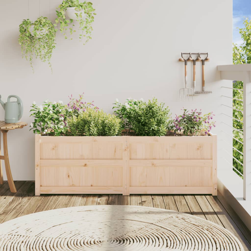 Vidaxx jardinière 150x50x50 cm bois de pin massif