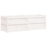 Vidaxx jardinière 150x50x50 cm bois de pin massif blanc