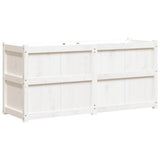 Vidaxx jardinière 150x50x70 cm bois de pin massif blanc
