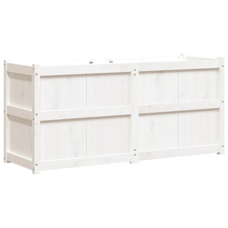 Vidaxx jardinière 150x50x70 cm bois de pin massif blanc