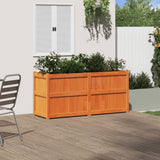 Vidaxx jardinière 150x50x70 cm bois de pin massif, marron lavé