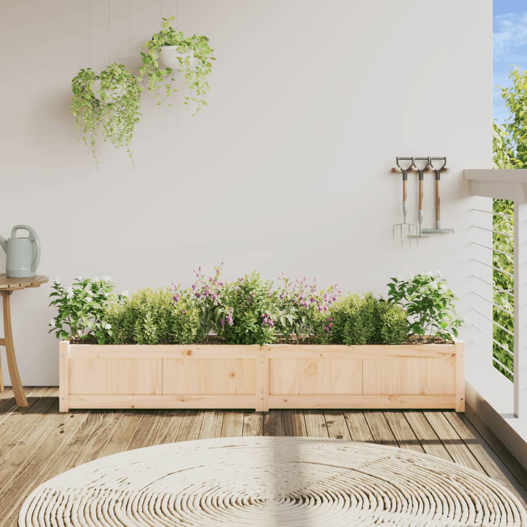 Jardinière Vidaxx 180x31x31 cm bois de pin massif