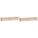 Vidaxx jardinières 2 pcs cm bois de pin massif