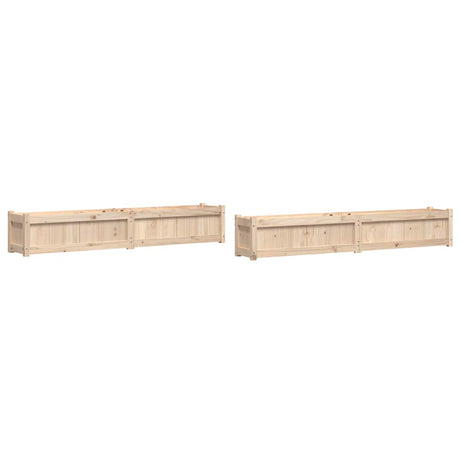 Vidaxx jardinières 2 pcs cm bois de pin massif