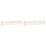 Vidaxx jardinières 2 pcs cm bois de pin massif blanc