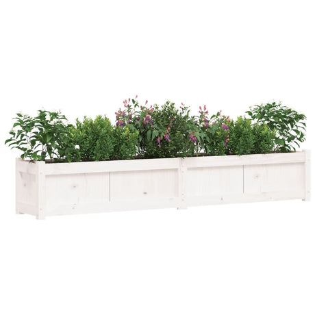 Vidaxx jardinières 2 pcs cm bois de pin massif blanc