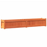 Vidaxx jardinière 180x31x31 cm bois de pin massif, marron lavé