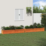 VidaXL jardinières 2 pcs cm bois de pin massif, marron lavé