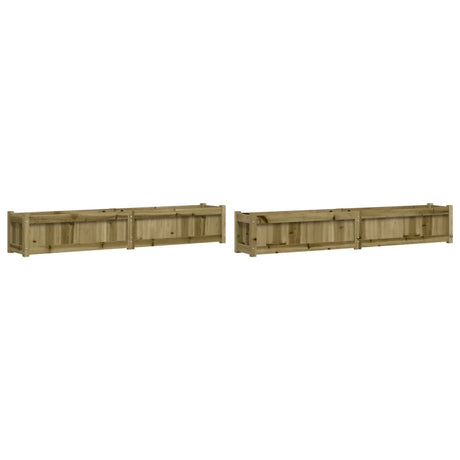 Jardinières Vidaxl 2 cm bois imprégné