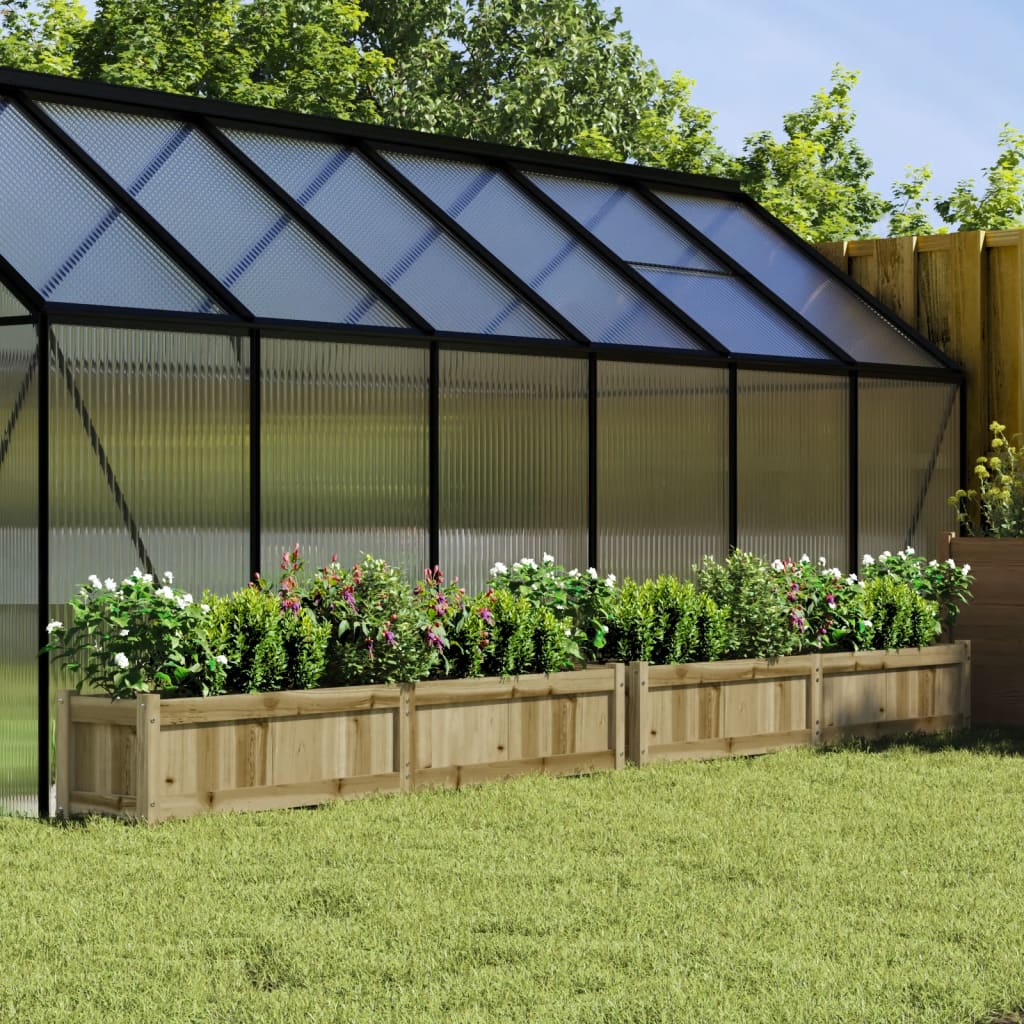 Jardinières Vidaxl 2 cm bois imprégné