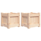 Vidaxx jardinières 2 pcs cm bois de pin massif