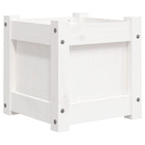 Vidaxx jardinière 31x31x31 cm bois de pin massif blanc