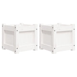 Vidaxl Planters 2 PC cm feste Pinien wäiss