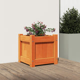 Vidaxx jardinière 31x31x31 cm bois de pin massif, marron lavé