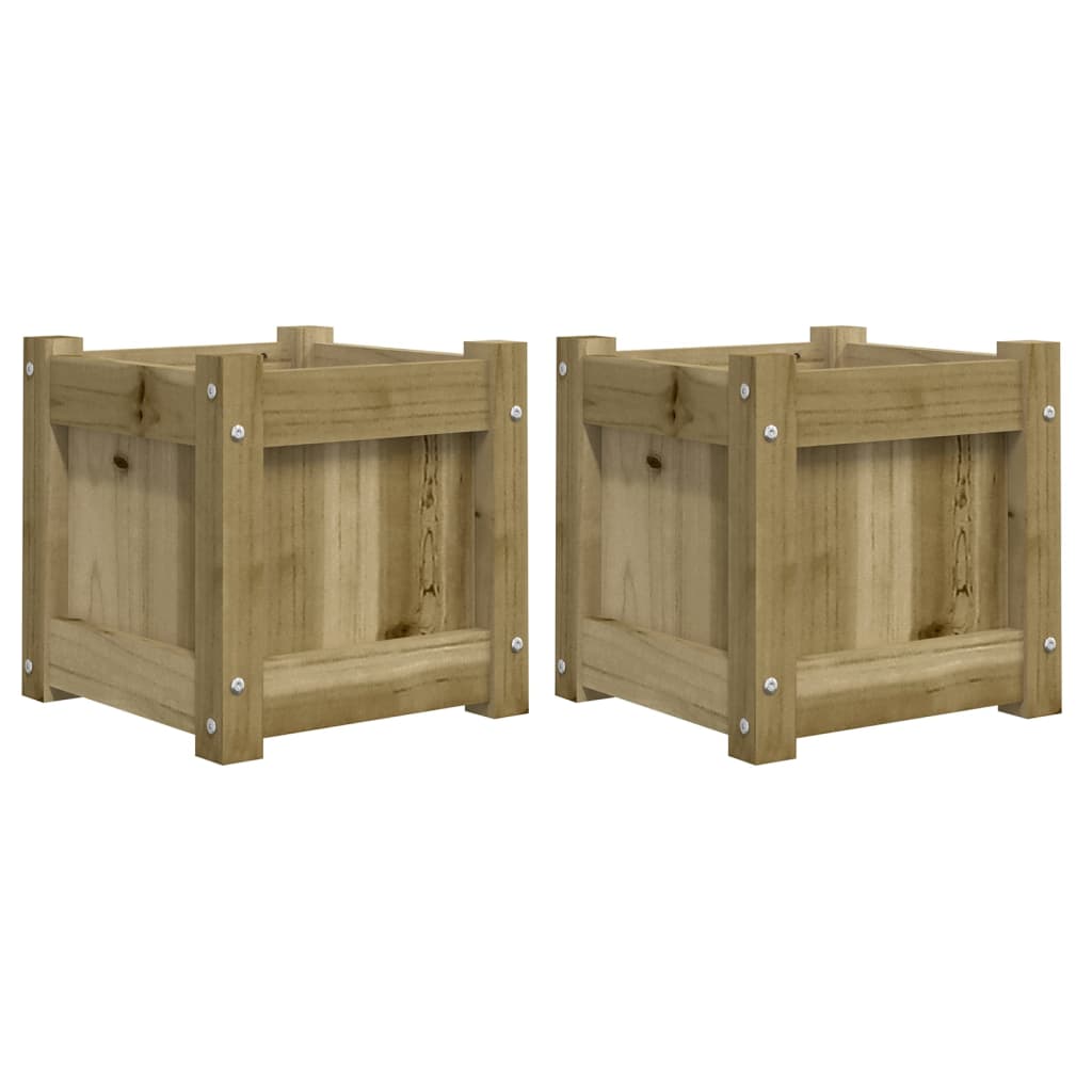 Jardinières Vidaxl 2 cm bois imprégné