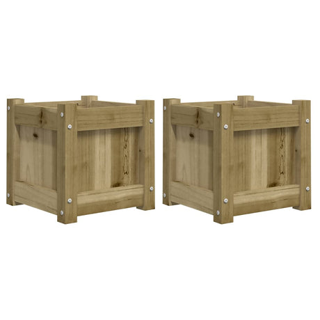 Jardinières Vidaxl 2 cm bois imprégné