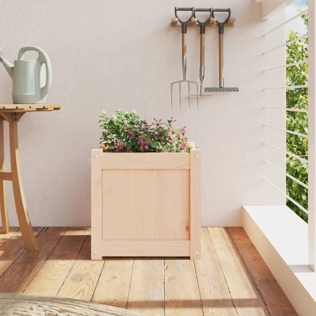 Jardinière Vidaxx 40x40x40 cm bois de pin massif