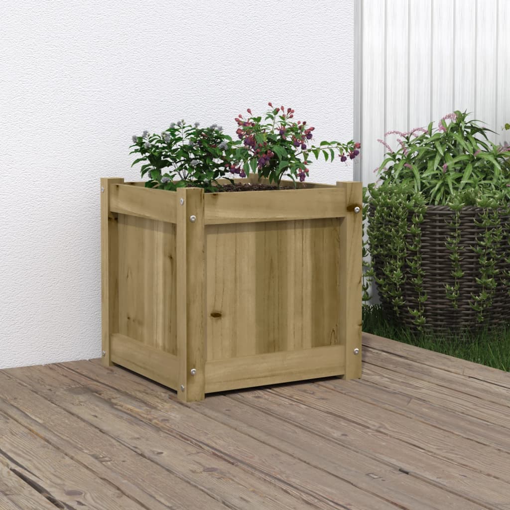 Jardinière Vidaxx 40x40x40 cm bois de pin imprégné