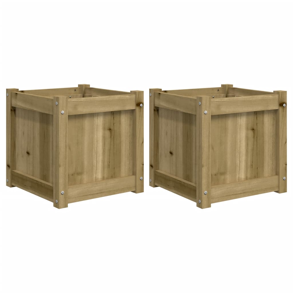 Jardinières Vidaxl 2 cm bois imprégné