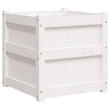 Vidaxx jardinière 50x50x50 cm bois de pin massif blanc