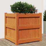 Vidaxx jardinière 50x50x50 cm bois de pin massif, marron lavé