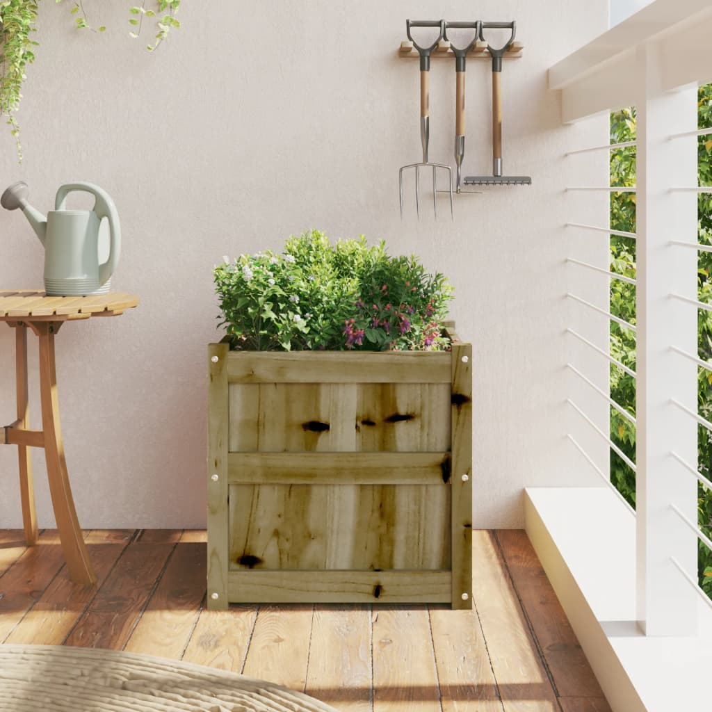 Jardinière Vidaxx 50x50x50 cm bois de pin imprégné
