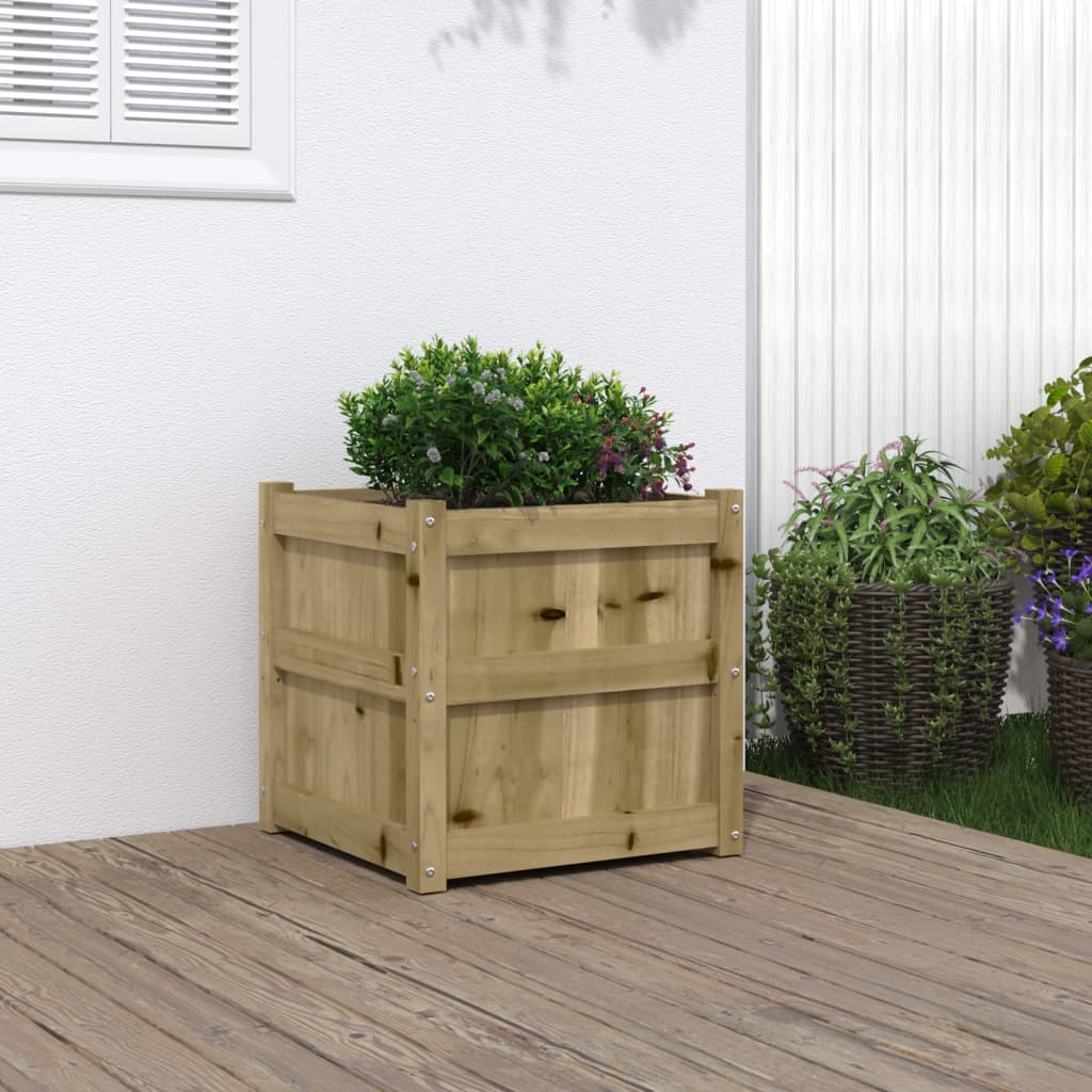 Jardinière Vidaxx 50x50x50 cm bois de pin imprégné