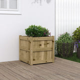 Jardinière Vidaxx 50x50x50 cm bois de pin imprégné