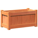 Vidaxx jardinière 60x31x31 cm bois de pin massif, marron lavé