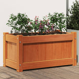 Vidaxx jardinière 60x31x31 cm bois de pin massif, marron lavé