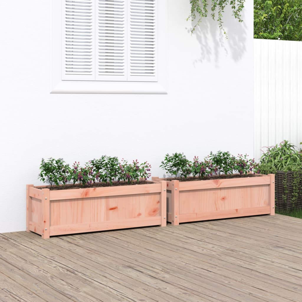 VidaXL jardinières 2 pcs bois de Douglas massif