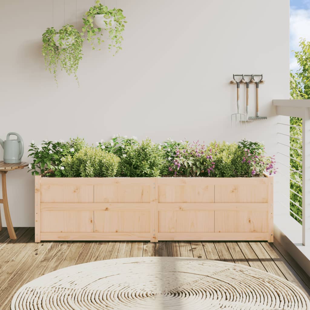 Jardinière Vidaxx 180x50x50 cm bois de pin massif