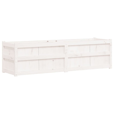 Vidaxx jardinière 180x50x50 cm bois de pin massif blanc
