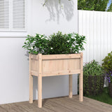 Vidaxx jardinière avec pieds 70x31x70 cm bois de pin massif