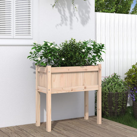 Vidaxx jardinière avec pieds 70x31x70 cm bois de pin massif