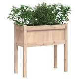 VidaXL jardinières avec pieds 2 pcs bois de pin massif