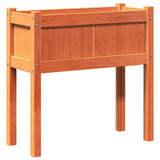 Vidaxx jardinière avec pieds 70x31x70 cm bois de pin, marron lavé