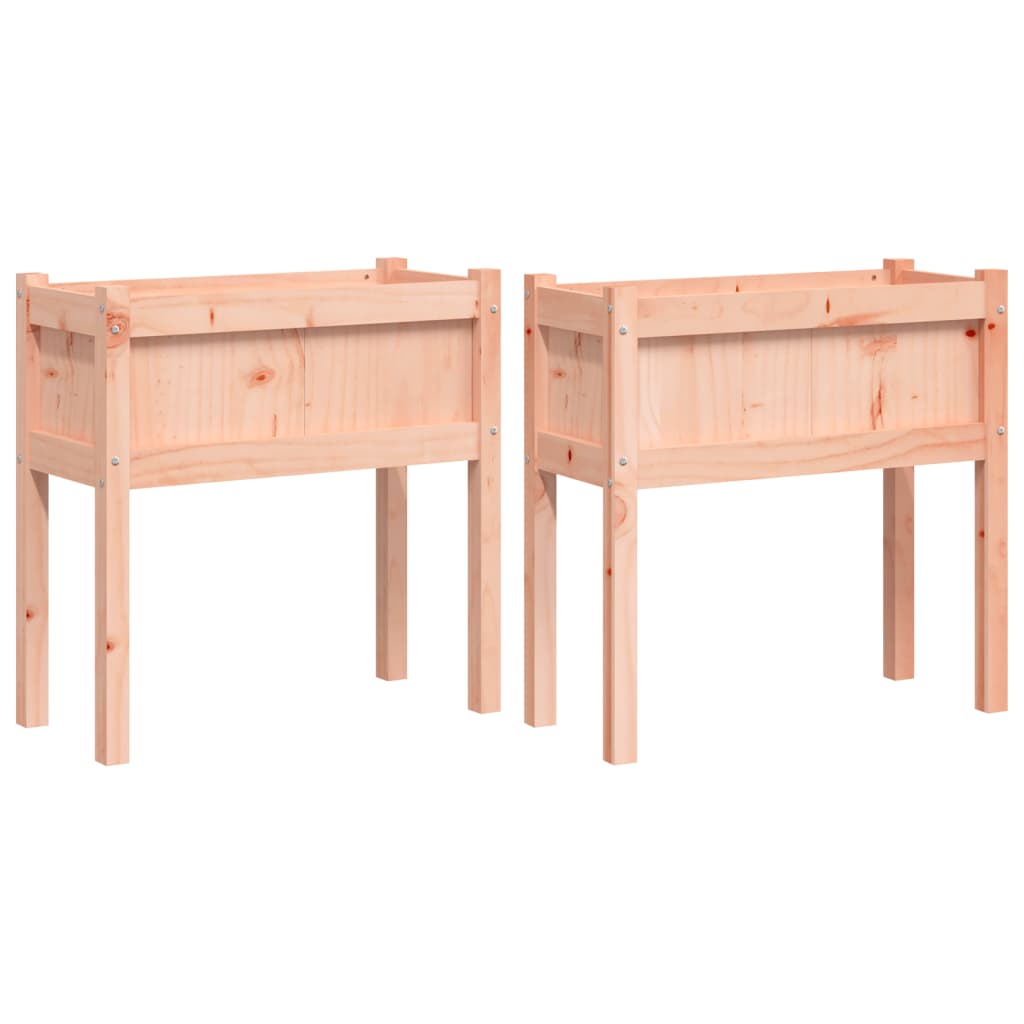 Vidaxxl jardinières avec pieds 2 pcs bois de Douglas massif