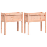 Vidaxxl jardinières avec pieds 2 pcs bois de Douglas massif