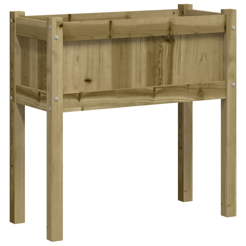 Vidaxx jardinière avec pieds 70x31x70 cm bois de pin imprégné