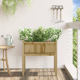 Vidaxx jardinière avec pieds 70x31x70 cm bois de pin imprégné