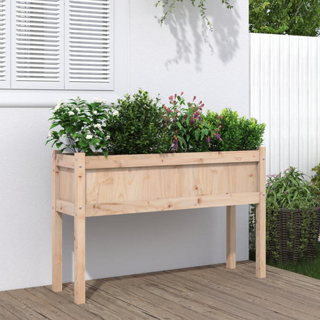 Vidaxx jardinière avec pieds 110x31x70 cm bois de pin massif