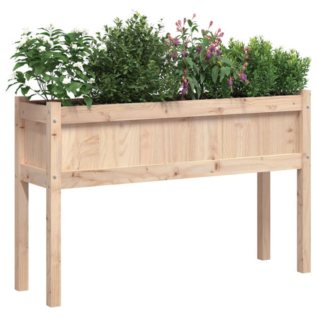 VidaXL jardinières avec pieds 2 pcs bois de pin massif