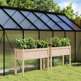 VidaXL jardinières avec pieds 2 pcs bois de pin massif