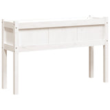 Vidaxx jardinière avec pieds 110x31x70 cm bois de pin massif blanc