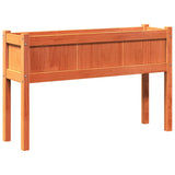 Vidaxx jardinière avec pieds 110x31x70 cm bois de pin, marron lavé