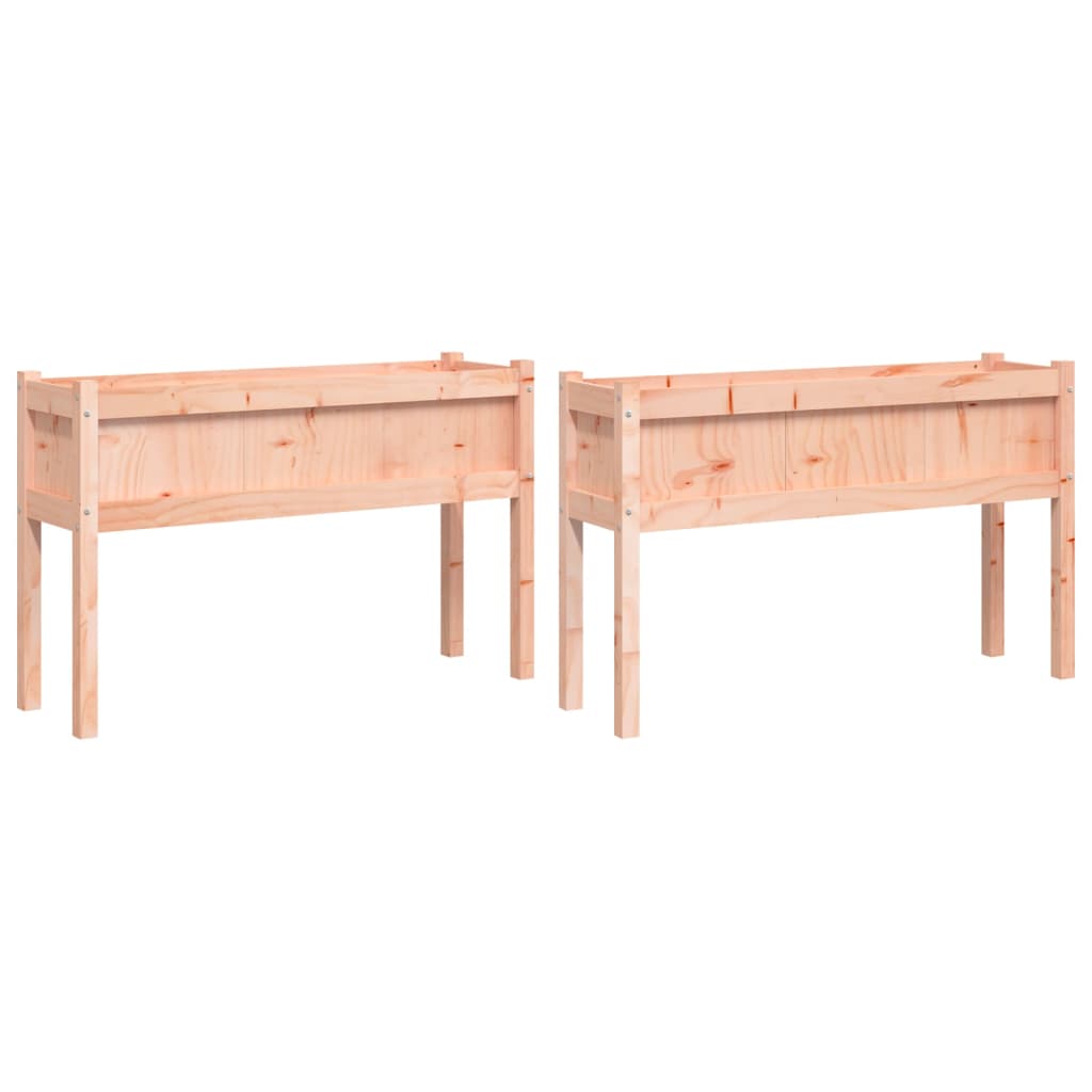 Vidaxxl jardinières avec pieds 2 pcs bois de Douglas massif
