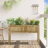 Vidaxx jardinière avec pieds 110x31x70 cm bois de pin imprégné