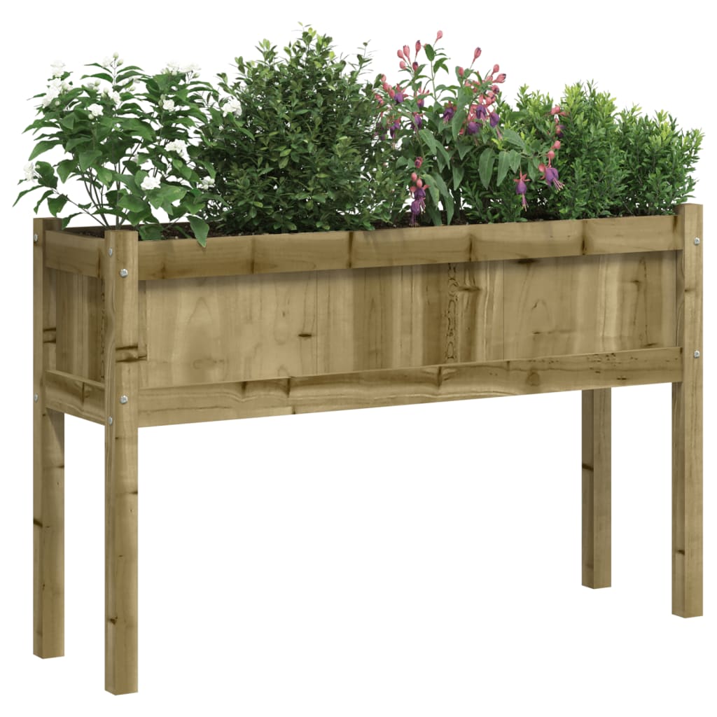 Jardinières Vidaxl avec pieds en bois imprégné 2 cm