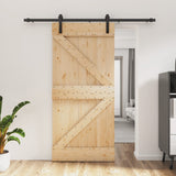 Porta scorrevole Vidaxl con pastella 95x210 cm Pino solido